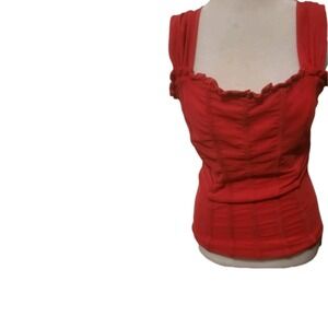 Willow Street Y2K Coquette Ruffly Baby Doll Tank